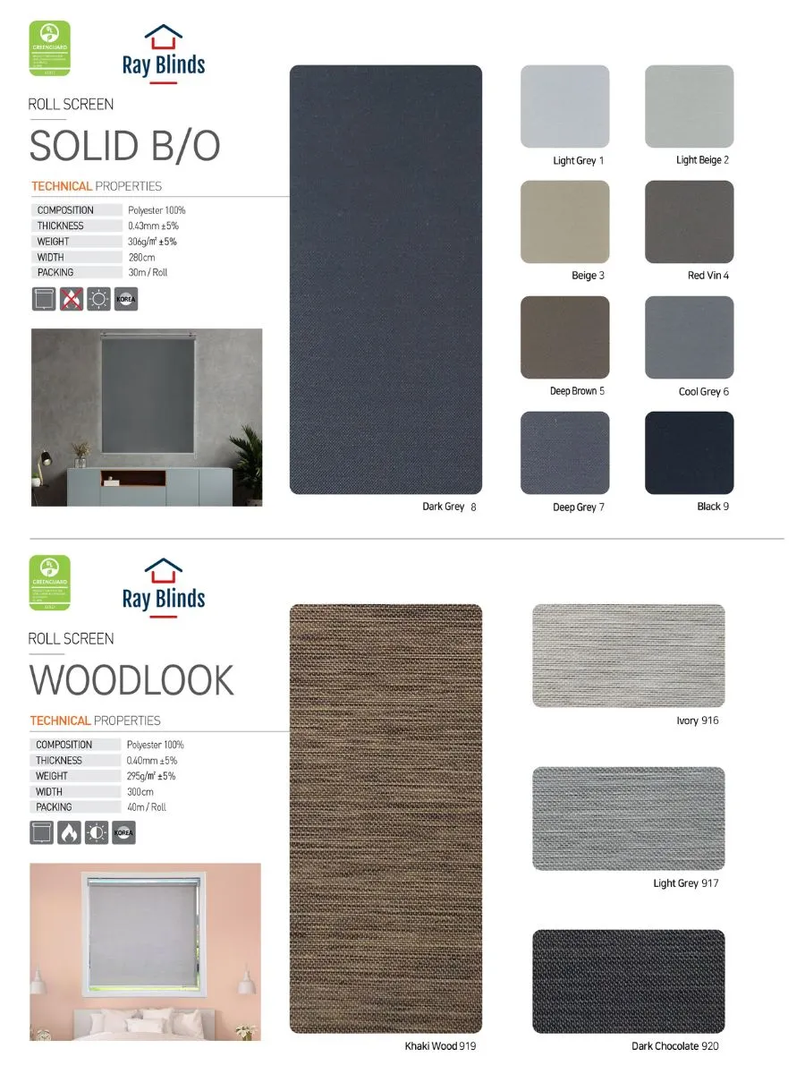 Rayblinds roll-solid Catalog 2023  