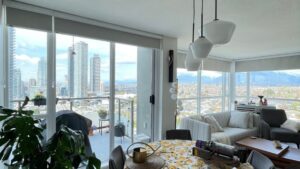 Roller Blackout Blinds-Living Room