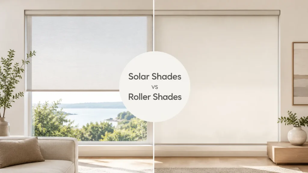 Solar Shades vs Roller Shades: Which Is Better? 43 Comparison of solar and roller shades