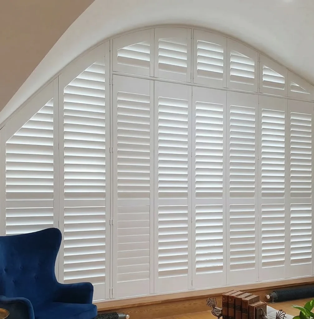 White shutters in modern interior