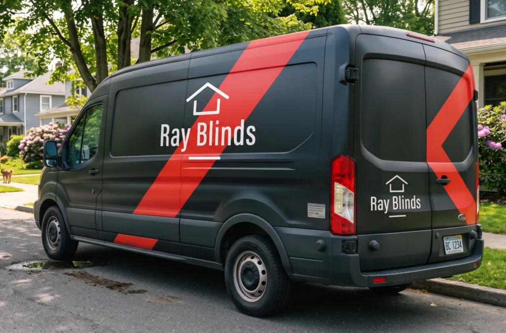 Van with Ray Blinds branding